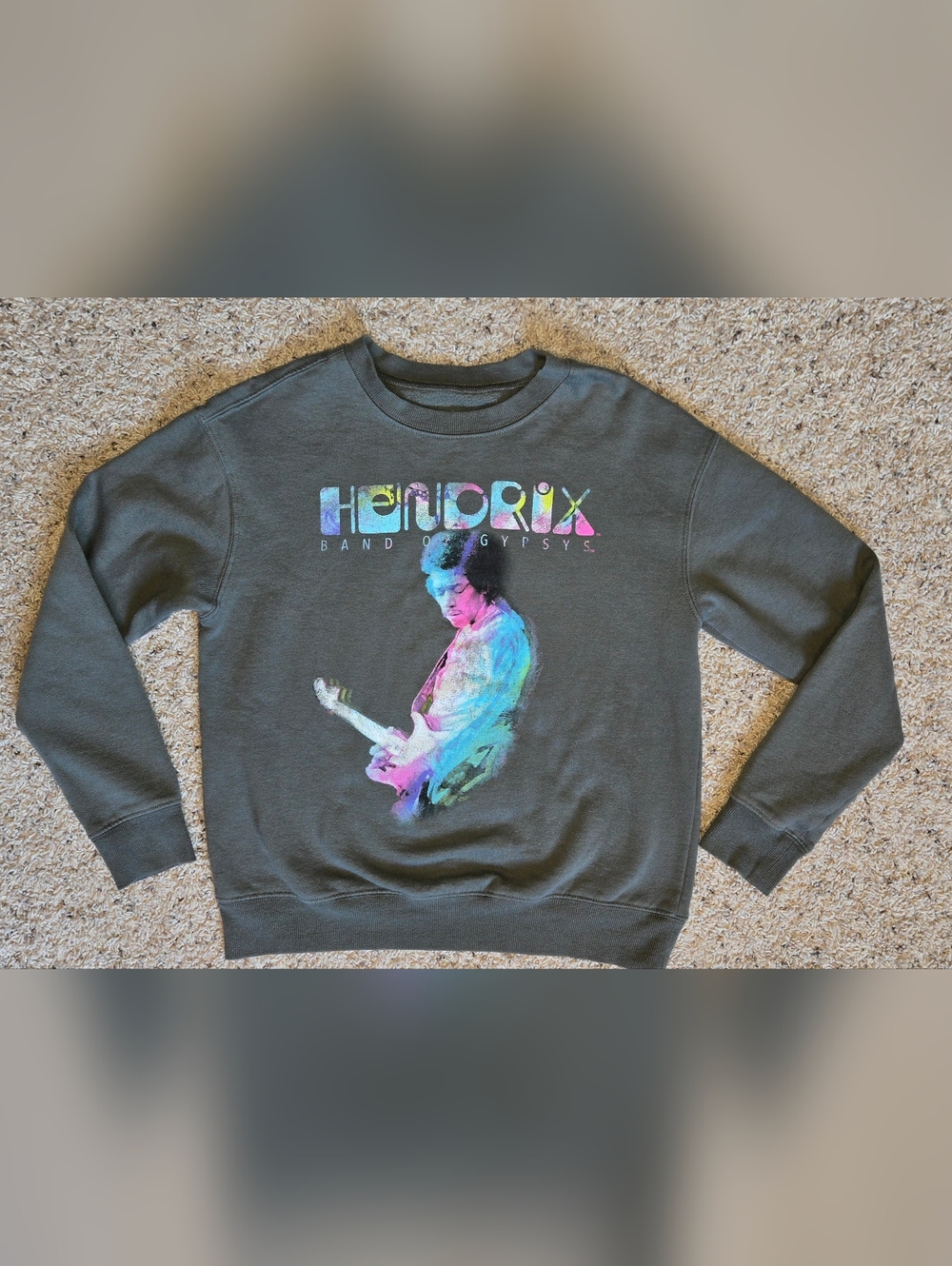 Jimi Hendrix Band of Gypsys 1970 Tour Crewneck Sweatshirt Size S